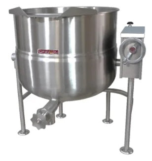 Crown Steam 100 Gallon Direct Steam 2/3 Jacketed Tilting Kettle