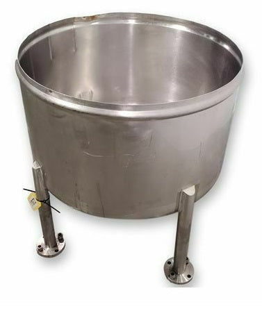 Used 100 Gallons Stainless Steel Sanitary Open-top Tank Kettle