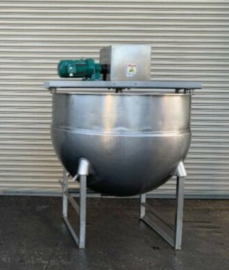 250 Gallon Stainless Jacketed Kettle with Scrape Agitation (Groen)