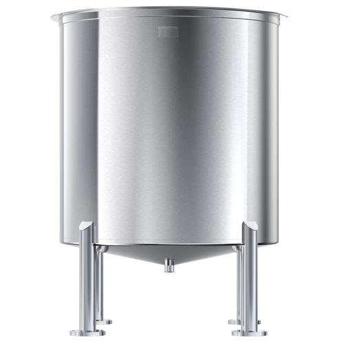 600 Gal, 304 Stainless Steel Cone Bottom Tank