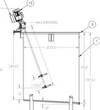 Top Entry Mixer 1/3 HP 1750 RPM